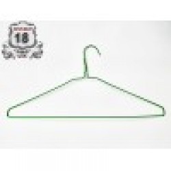 Green Wire Coat Hangers (13G) 16"  (weedoo)